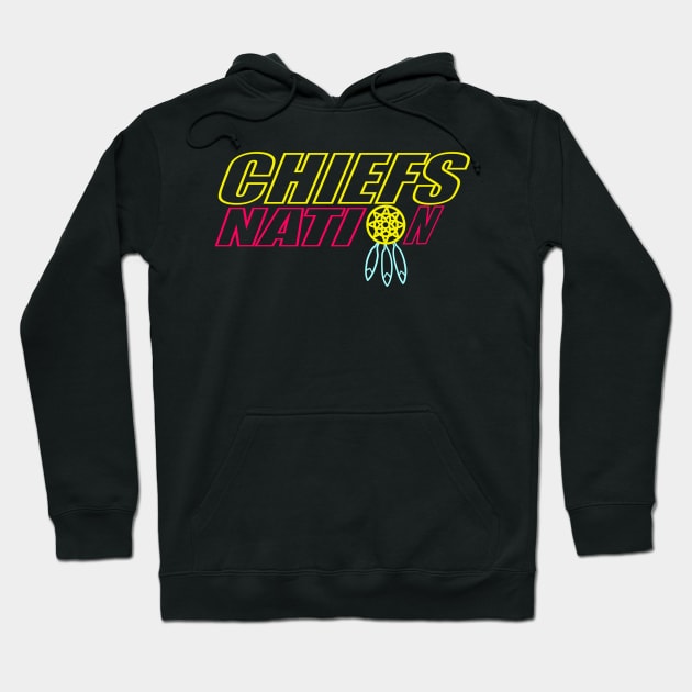 Chiefs Nation Hoodie by Zivanya's art